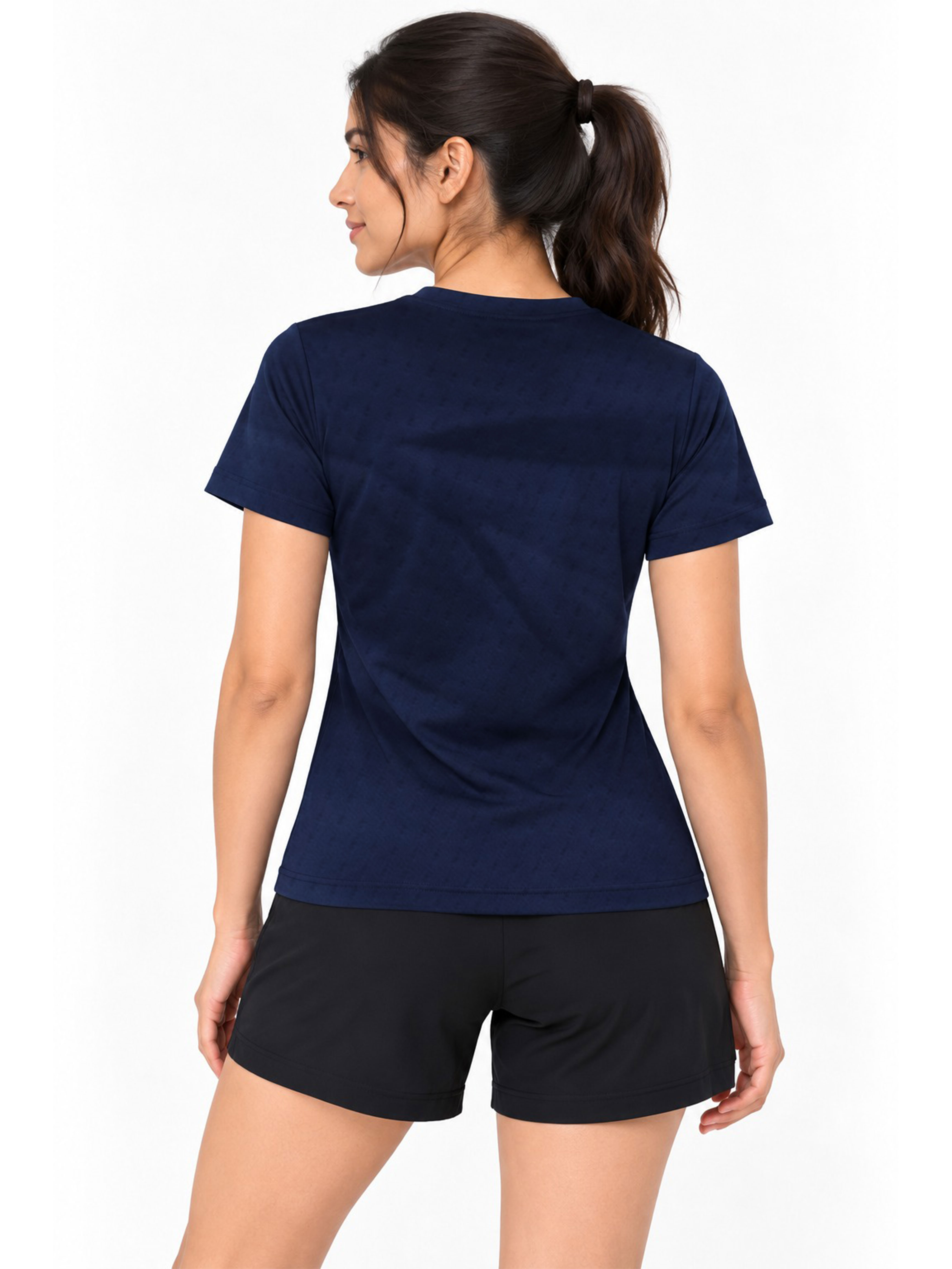 Women's Activewear  Stretch  Relaxed Fit Round Neck T-Shirt