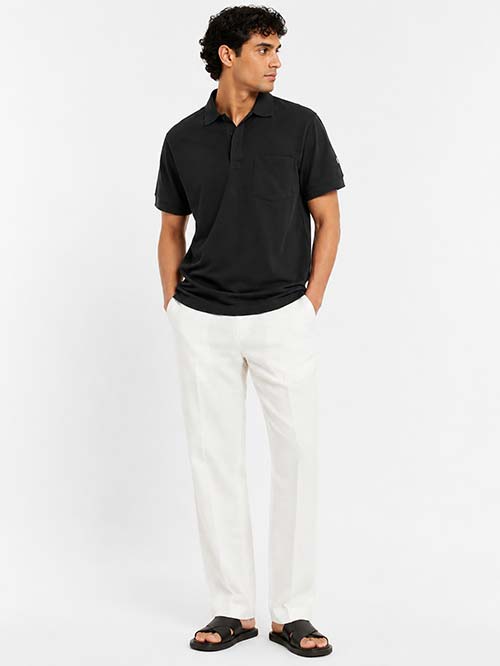 Men’s Premium Solid Polo T-Shirt Classic Fit Cotton Blend Casual Collar Tee